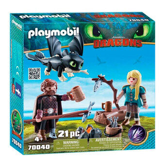Playmobil Dragons 70040 Hiccup and Astrid Playset
