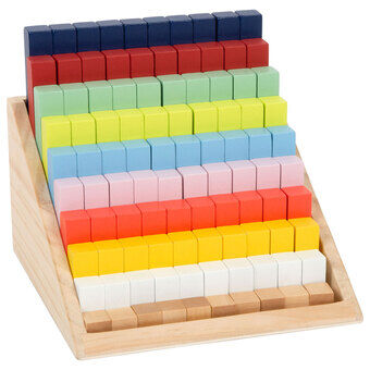 Wooden Calculation Blocks in Box, 100 pcs.