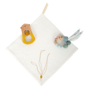 Small Foot - Cuddle Cloth Seacoast with Rattle and Grijpprin