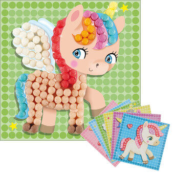PlayMais Mosaic Cards Decorate Unicorn