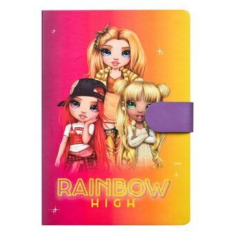 Undercover Rainbow High Notebook with Magnetic Closure