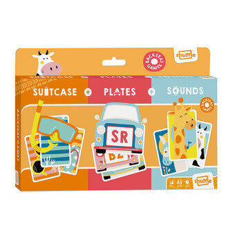 Travel game 3in1 Suitcase Plates Sounds
