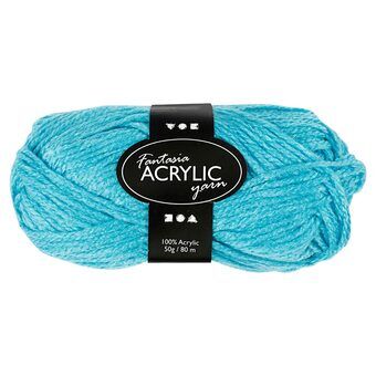 Acrylic yarn, Turqoise, 50gr, 80m