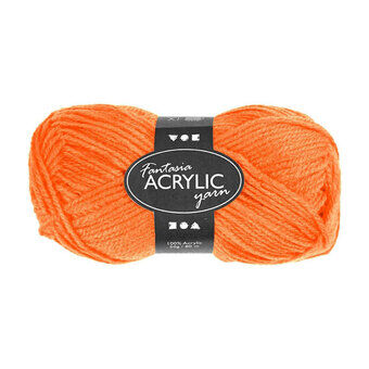 Acrylic yarn Neon - Neon Orange, 50gr