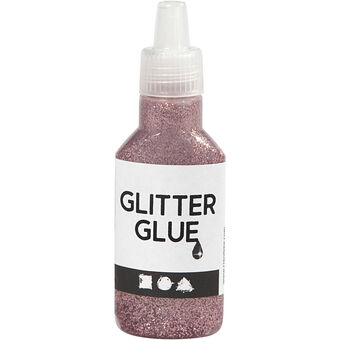 Glitter glue Pink, 25ml