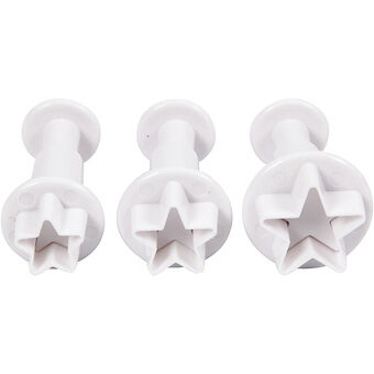 Cutters with Stamp Star, 3pcs.