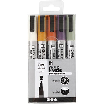 Chalk Markers Pastels, 5pcs.
