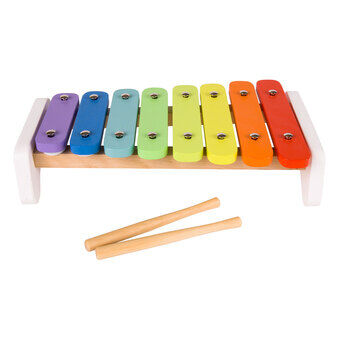 Classic World Wooden Xylophone Rainbow, 3pcs.