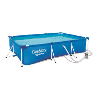 Bestway Swimming Pool Set Steel Pro Rectangle with Pump, 300x201x66
