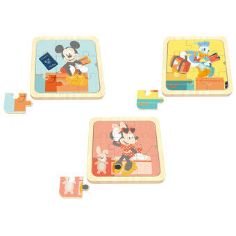 Disney Wooden Mini Puzzle 3in1