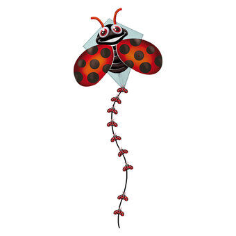 Kites Ready 2 Fly - Pop-up Nylon Kite Ladybug