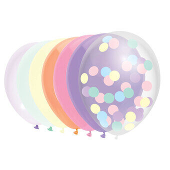 Balloons Pastel, 10 pieces.