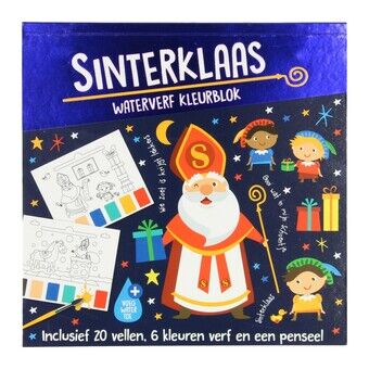 Watercolor Coloring Block Sinterklaas