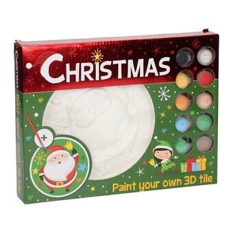 Paint your own Christmas 3D tile