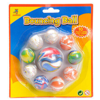 Summer Fun bouncing balls, 10pcs.