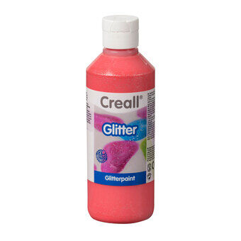 Creall Glitter paint Red, 250ml
