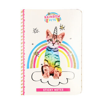 Totum Rainbow Pets - Sticky Notes Booklet Cat