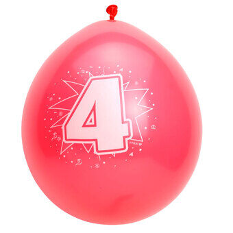 Number Balloons 4 years, 8st.