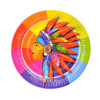 Indians plates, 8pcs.