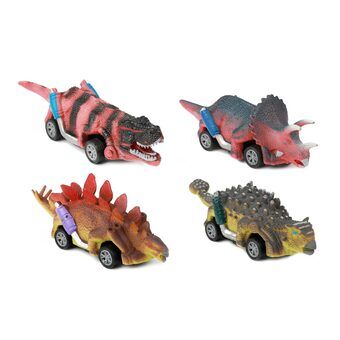 World of Dinosaurs Dino Pullback Car, 4pcs.