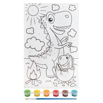 Canvas Painting by Numbers - Dinosaur