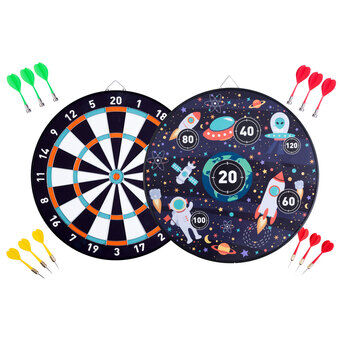 Magnetic Dartboard Double Sided - Space