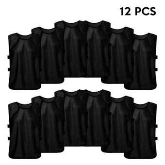 12PCS Adults Soccer Quick Drying Football Vest Practice Sports Vest Breathable Bibs