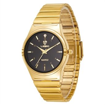 LIEBIG L1024 Fashion Couple Wrist Watch Stainless Steel Strap Analogue Quartz Watch