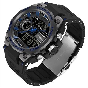 SANDA 9010 Casual Luminous Wrist Watch Analog Digital Sports Electronic Watch