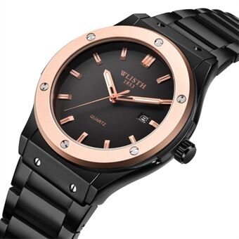 WLISTH S939 Sports Quartz Watch Luminous Daily Life Waterproof Wrist Bracelet Watch with Calendar Display