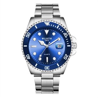 WLISTH 6057 Luminous Watch Daily Life Waterproof Bracelet Wrist Watch Band with Calendar Display Function