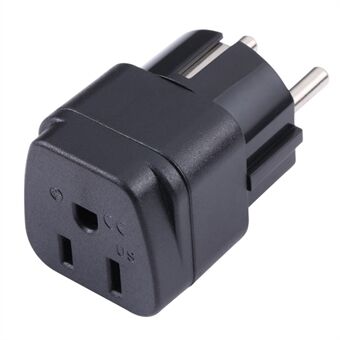 Portable Travel 3-Hole US to EU Plug Conversion Adapter Power Socket Converter Plug