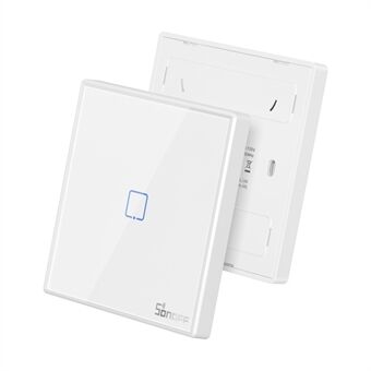 SONOFF T2EU1C-RF 433MHz Wireless Stick-on Smart Wall Switch 1 Gang Wall Panel Remote Control Light Switch