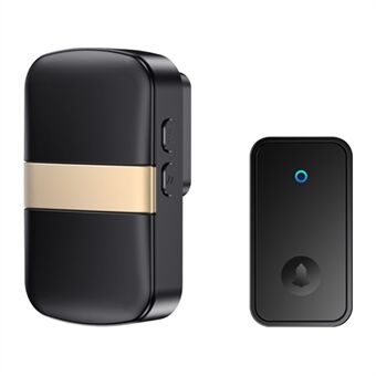 CACAZI FA96 Self-powered Home Wireless Doorbell No Battery Required Ring Chime, 1 Transmitter+1 Receiver