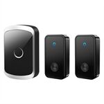 CACAZI FA50 Self-Powered Smart Doorbell Set 2 Transmitter + Receiver Wireless Doorbell for Home