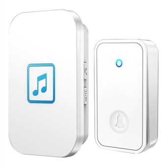 CACAZI FA86 Wireless Smart Doorbell Set 150m Distance Transmitter / Receiver Self-Powered Doorbell