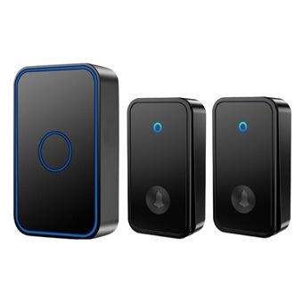CACAZI FA78 Self-Generating Wireless Doorbells Set with 2 Transmitter / Receiver Smart Home Doorbell