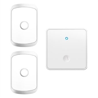 CACAZI FA50 Self-Powered Wireless Doorbell for Home Smart Doorbell Set with Transmitter + 2 Receiver (86 Large Button)