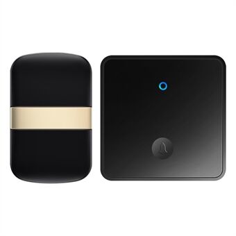 CACAZI FA96 Self-powered Wireless Doorbell No Battery Required Ring Chime (Type 86 Big Button), 1 Transmitter+1 Receiver