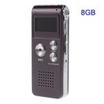 SK-012 Portable Rechargeable 8GB Digital Voice Recorder MP3 Player Support U-disk