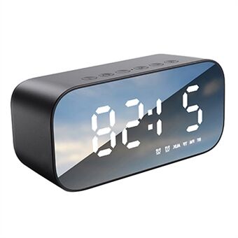 BT518 Portable Wireless Bluetooth Speaker Subwoofer Music Speaker with LED Digital Alarm Clock for Laptops Mobile Phones (CE)