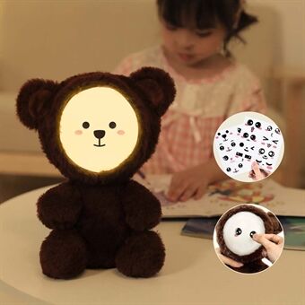 Cute Cartoon Plush Toy Night Light Bluetooth Speaker Children Girlfriend Gift