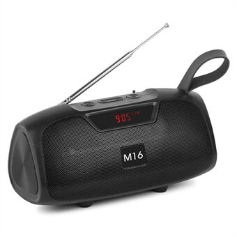 M16 Bluetooth Speaker Mini FM Radio Wireless BT5.1 Speaker Portable Sound Amp with LED display Support U Disk/TF Card
