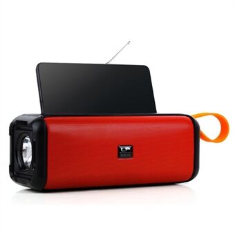 LP-V16 Solar Powered Portable Speaker Cell Phone Stand Holder HiFi Stereo Sound Bass Subwoofer FM Radio Flashlight