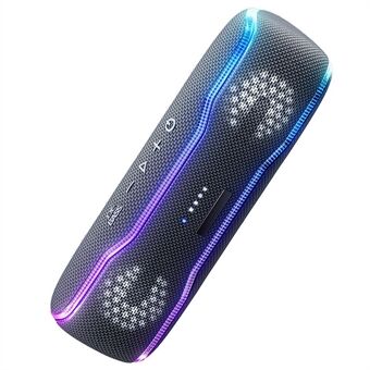 CYBORIS F10 TWS Bluetooth Speaker IPX7 Waterproof 25W Extra Bass Subwoofer with RGB Light