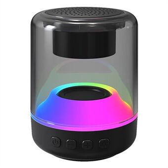 ENKAY HAT-PRINCE Wireless Bluetooth 5.0 Mini Speaker RGB Lighting Portable TF Card Playback Subwoofer, Size: S