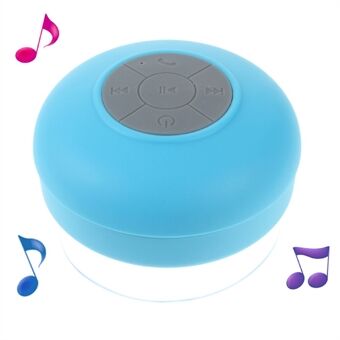 Mini Portable Waterproof Bluetooth Speaker with Suction Cup + Controls & Microphone