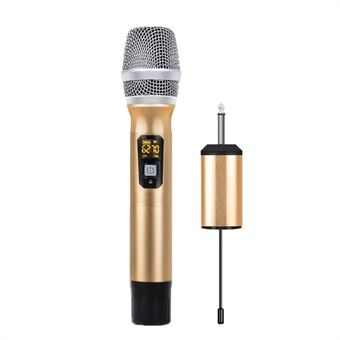 Wireless Handheld Microphone UHF Dynamic Mic System with Receiver for Computer Karaoke Conference