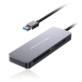 ROCKETEK CR304-A All in 1 5 Cards USB3.0 Memory Card Reader Adapter for SD/TF/CF/MS Compact Flash