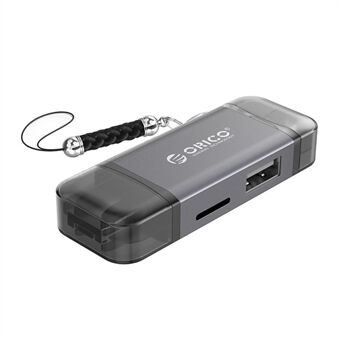 ORICO 2CR61 GY-BP USB to Memory Card Reader Type C Micro USB Port to TF Card Reader for Laptop and Smartphone